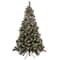 7.5ft. Pre-Lit Flocked Valley Pine Artificial Christmas Tree, Clear Lights